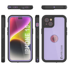 Load image into Gallery viewer, Coque étanche IP68 pour iPhone 15, Punkcase [Lilac] [Série StudStar] [Ajustement slim] [Anti-saleté]
