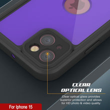 Load image into Gallery viewer, Coque étanche IP68 pour iPhone 15, Punkcase [Violette] [Série StudStar] [Slim Fit] [Résistante à la poussière]
