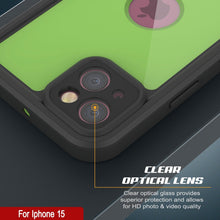 Load image into Gallery viewer, Coque étanche IP68 pour iPhone 15, Punkcase [Vert clair] [Série StudStar] [Ajustement fin] [Antipoussière]
