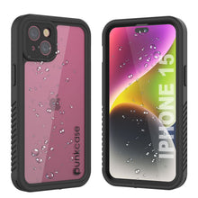 Load image into Gallery viewer, Coque étanche iPhone 15 IP68, Punkcase [Transparente] [Série StudStar] [Slim Fit] [Étanche à la poussière]
