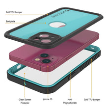 Load image into Gallery viewer, Coque étanche iPhone 15 IP68, Punkcase [Teal] [Série StudStar] [Ajustement Slim]
