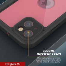 Load image into Gallery viewer, Coque étanche IP68 pour iPhone 15, Punkcase [Rose] [Série StudStar] [Ajustement Mince] [Anti-Saleté]
