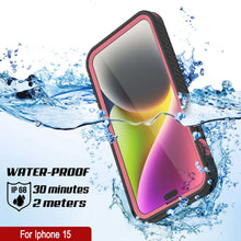 Load image into Gallery viewer, Coque étanche IP68 pour iPhone 15, Punkcase [Rose] [Série StudStar] [Ajustement Mince] [Anti-Saleté]
