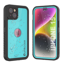 Load image into Gallery viewer, Coque étanche iPhone 15 IP68, Punkcase [Teal] [Série StudStar] [Ajustement Slim]
