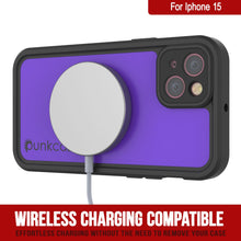 Load image into Gallery viewer, Coque étanche IP68 pour iPhone 15, Punkcase [Violette] [Série StudStar] [Slim Fit] [Résistante à la poussière]
