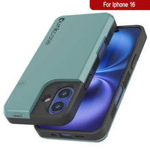 Charger l&#39;image dans la galerie, Coque de batterie pour iPhone 16, PunkJuice 5000mAH Chargeur rapide MagSafe Power Bank avec protecteur d&#39;écran | [Teal]
