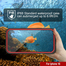 Load image into Gallery viewer, Coque étanche pour iPhone 16, Punkcase [Extreme Series] Armor Cover avec protecteur d&#39;écran intégré [Rouge]
