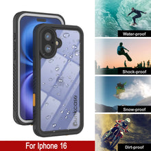 Load image into Gallery viewer, Coque étanche pour iPhone 16, Punkcase [Extreme Series] Armor Cover avec protecteur d&#39;écran intégré [Blanc]
