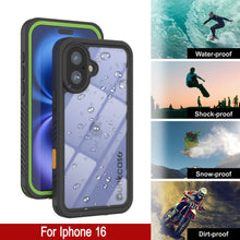 Load image into Gallery viewer, Coque étanche pour iPhone 16, Punkcase [Extreme Series] Armor Cover avec protecteur d&#39;écran intégré [Vert clair]
