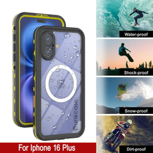Charger l&#39;image dans la galerie, Coque étanche pour iPhone 16+ Plus, série Punkcase SpikeStar Yellow | Slim Fit 2 m sous l&#39;eau IP68
