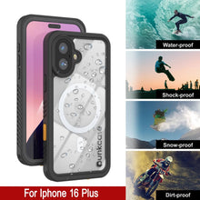 Load image into Gallery viewer, Coque étanche pour iPhone 16 Plus, Punkcase [Extreme Mag Series] Armor Cover avec protecteur d&#39;écran intégré [Gris]
