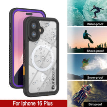 Load image into Gallery viewer, Coque étanche pour iPhone 16 Plus, Punkcase [Extreme Mag Series] Armor Cover avec protecteur d&#39;écran intégré [Violet]
