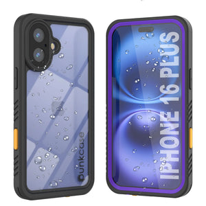 Coque étanche pour iPhone 16 Plus, Punkcase [Extreme Series] Armor Cover avec protecteur d'écran intégré [Violet]