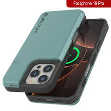 Charger l&#39;image dans la galerie, Coque de batterie pour iPhone 16 Pro, PunkJuice 5000mAH Chargeur rapide MagSafe Power Bank avec protecteur d&#39;écran | [Teal]
