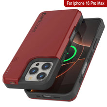 Load image into Gallery viewer, Coque de batterie pour iPhone 16 Pro Max, PunkJuice 8000mAH Chargeur rapide MagSafe Power Bank avec protecteur d&#39;écran | [Rouge]
