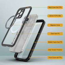 Charger l&#39;image dans la galerie, Coque étanche pour iPhone 16 Pro Max, Punkcase SpikeStar Black Series | Slim Fit 2 m sous l&#39;eau IP68
