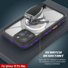 Charger l&#39;image dans la galerie, Coque étanche pour iPhone 16 Pro Max, série Punkcase SpikeStar Purple | Mince, 2 m sous l&#39;eau IP68

