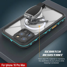 Charger l&#39;image dans la galerie, Coque étanche pour iPhone 16 Pro Max, série Punkcase SpikeStar Teal | Slim Fit 2 m sous l&#39;eau IP68
