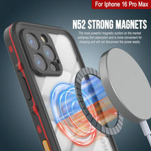 Charger l&#39;image dans la galerie, Coque étanche pour iPhone 16 Pro Max, série Punkcase SpikeStar Red | Mince, 2 m sous l&#39;eau IP68
