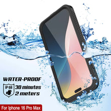 Load image into Gallery viewer, Coque étanche pour iPhone 16 Pro Max, Punkcase [Extreme Mag Series] Armor Cover avec protecteur d&#39;écran intégré [Noir]
