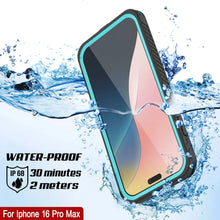 Load image into Gallery viewer, Coque étanche pour iPhone 16 Pro Max, Punkcase [Extreme Mag Series] Armor Cover avec protecteur d&#39;écran intégré [Teal]
