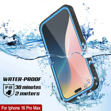 Load image into Gallery viewer, Coque étanche pour iPhone 16 Pro Max, Punkcase [Extreme Mag Series] Armor Cover avec protecteur d&#39;écran intégré [Bleu]
