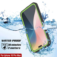 Load image into Gallery viewer, Coque étanche pour iPhone 16 Pro Max, Punkcase [Extreme Mag Series] Armor Cover avec protecteur d&#39;écran intégré [Vert]
