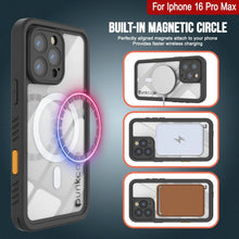 Load image into Gallery viewer, Coque étanche pour iPhone 16 Pro Max, Punkcase [Extreme Mag Series] Armor Cover avec protecteur d&#39;écran intégré [Noir]
