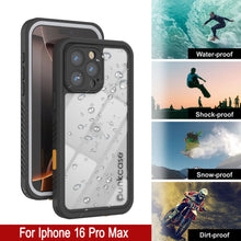 Load image into Gallery viewer, Coque étanche pour iPhone 16 Pro Max, Punkcase [Extreme Series] Armor Cover avec protecteur d&#39;écran intégré [Blanc]
