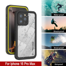 Load image into Gallery viewer, Coque étanche pour iPhone 16 Pro Max, Punkcase [Extreme Series] Armor Cover avec protecteur d&#39;écran intégré [Jaune]
