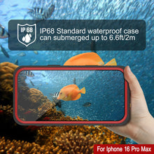 Load image into Gallery viewer, Coque étanche pour iPhone 16 Pro Max, Punkcase [Extreme Series] Armor Cover avec protecteur d&#39;écran intégré [Rouge]
