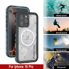 Load image into Gallery viewer, Coque étanche pour iPhone 16 Pro, série Punkcase SpikeStar Light-Blue | Slim Fit 2 m sous l&#39;eau IP68

