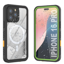 Charger l&#39;image dans la galerie, Coque étanche pour iPhone 16 Pro, Punkcase [Extreme Mag Series] Armor Cover avec protecteur d&#39;écran intégré [Vert]
