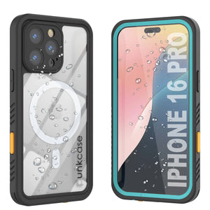 Coque étanche pour iPhone 16 Pro, Punkcase [Extreme Mag Series] Armor Cover avec protecteur d'écran intégré [Teal]