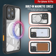 Charger l&#39;image dans la galerie, Coque étanche pour iPhone 16 Pro, Punkcase [Extreme Mag Series] Armor Cover avec protecteur d&#39;écran intégré [Noir]
