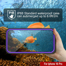 Load image into Gallery viewer, Coque étanche pour iPhone 16 Pro, Punkcase [Extreme Series] Armor Cover avec protecteur d&#39;écran intégré [Violet]
