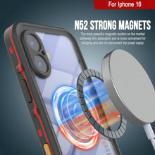 Charger l&#39;image dans la galerie, Coque étanche pour iPhone 16, série Punkcase SpikeStar Red | Slim Fit 2 m sous l&#39;eau IP68

