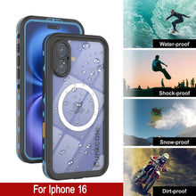 Charger l&#39;image dans la galerie, Coque étanche pour iPhone 16, série Punkcase SpikeStar Light-Blue | Slim Fit 2 m sous l&#39;eau IP68

