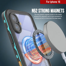 Charger l&#39;image dans la galerie, Coque étanche pour iPhone 16, série Punkcase SpikeStar Teal | Slim Fit 2 m sous l&#39;eau IP68
