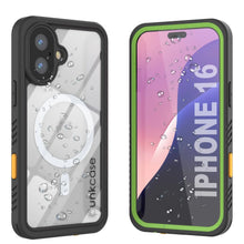 Load image into Gallery viewer, Coque étanche pour iPhone 16, Punkcase [Extreme Mag Series] Armor Cover avec protecteur d&#39;écran intégré [Vert]
