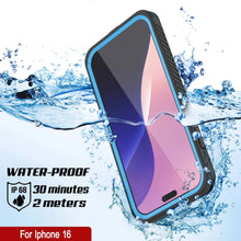 Charger l&#39;image dans la galerie, Coque étanche pour iPhone 16, Punkcase [Extreme Mag Series] Armor Cover avec protecteur d&#39;écran intégré [Bleu]
