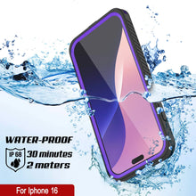 Load image into Gallery viewer, Coque étanche pour iPhone 16, Punkcase [Extreme Mag Series] Armor Cover avec protecteur d&#39;écran intégré [Violet]
