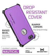 Load image into Gallery viewer, iPhone 6S/6 Waterproof Case, Ghostek® Nautical Purple Series| Underwater | Aluminum Frame (Color in image: White)
