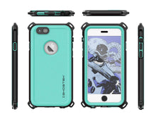 Load image into Gallery viewer, iPhone 6S/6 Waterproof Case, Ghostek® Nautical Teal Series| Underwater | Aluminum Frame | Ultra Fit (Color in image: Black)
