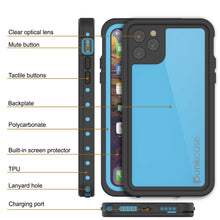 Charger l&#39;image dans la galerie, iPhone 11 Pro Waterproof IP68 Case, Punkcase [Light blue] [StudStar Series] [Slim Fit] [Dirtproof] (Color in image: pink)
