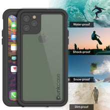 Charger l&#39;image dans la galerie, iPhone 11 Pro Max Waterproof IP68 Case, Punkcase [Clear] [StudStar Series] [Slim Fit] [Dirtproof] (Color in image: light blue)
