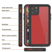 Charger l&#39;image dans la galerie, iPhone 11 Pro Max Waterproof IP68 Case, Punkcase [Red] [StudStar Series] [Slim Fit] (Color in image: light green)
