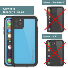 Charger l&#39;image dans la galerie, iPhone 11 Pro Max Waterproof IP68 Case, Punkcase [Light blue] [StudStar Series] [Slim Fit] [Dirtproof] (Color in image: purple)
