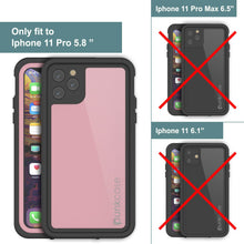 Charger l&#39;image dans la galerie, iPhone 11 Pro Max Waterproof IP68 Case, Punkcase [Pink] [StudStar Series] [Slim Fit] [Dirtproof] (Color in image: red)
