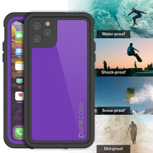 Charger l&#39;image dans la galerie, iPhone 11 Pro Max Waterproof IP68 Case, Punkcase [Purple] [StudStar Series] [Slim Fit] [Dirtproof] (Color in image: light green)
